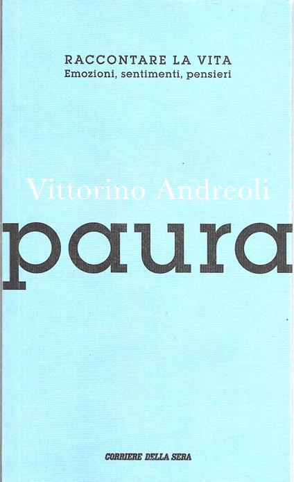 paura - Vittorino Andreoli - copertina
