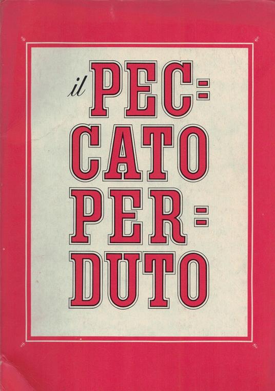 Il Peccato perduto - copertina
