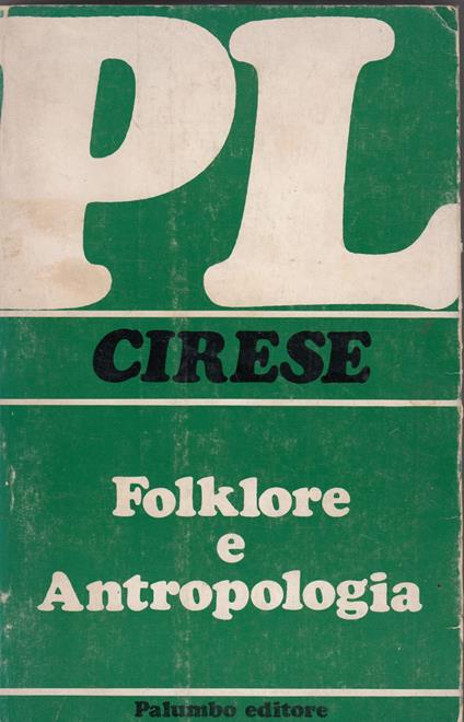 Folklore e antropologia - copertina