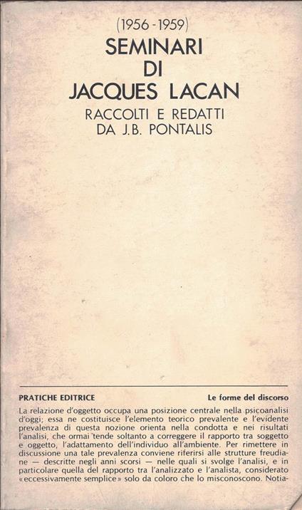 Seminari di Jacques Lacan - copertina