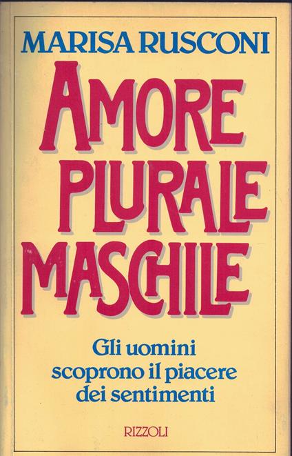 Amore plurale maschile - Marisa Rusconi - copertina