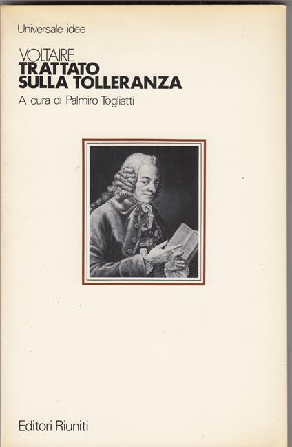 Il trattato sulla tolleranza - Voltaire - copertina