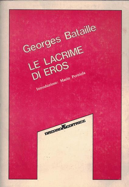 Le lacrime di Eros - Georges Bataille - copertina