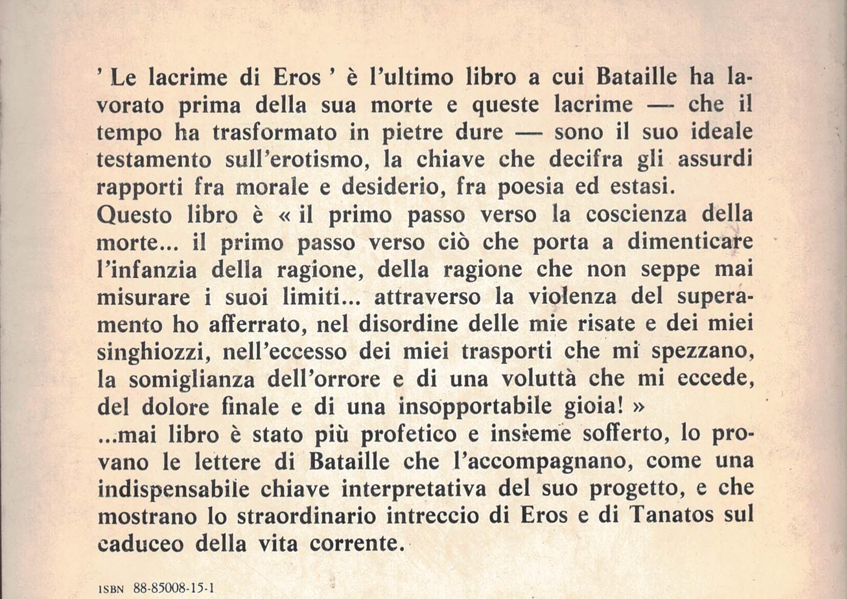 Le lacrime di Eros