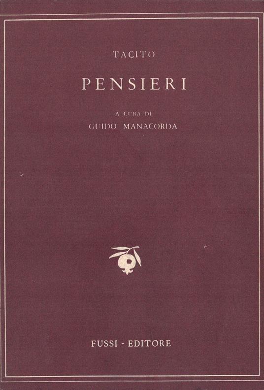 Pensieri - copertina