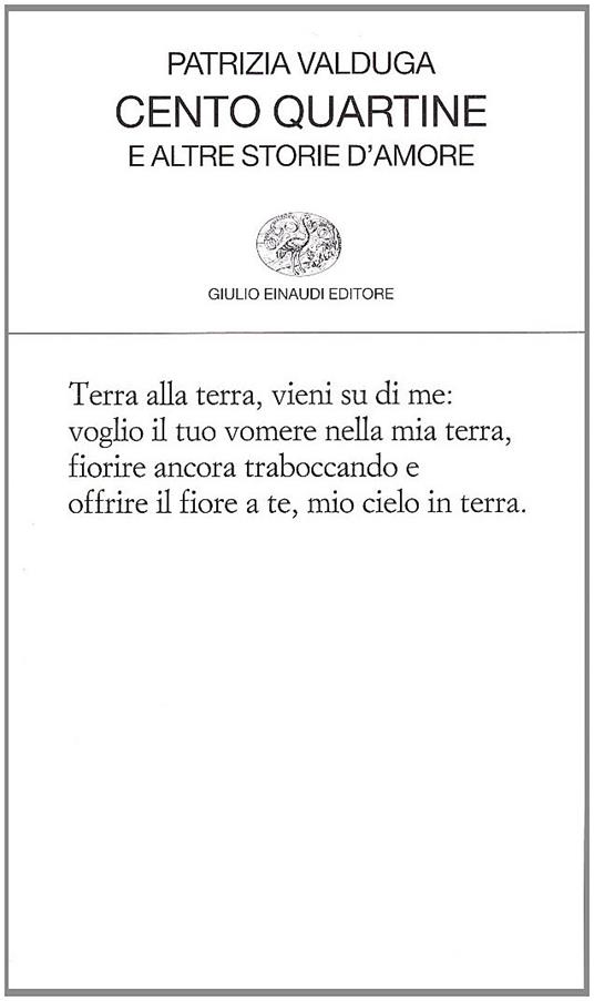 Cento quartine e altre storie d'amore - Patrizia Valduga - copertina