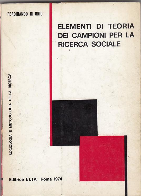 Elementi di teoria dei campioni per la ricerca sociale - copertina