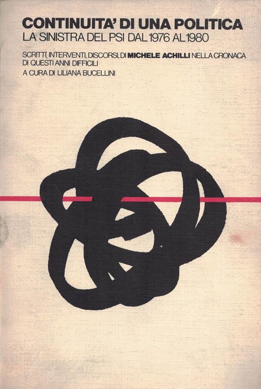 CONTINUITA' DI UNA POLITICA La sinistra del PSI dal 1976 al 1980 Scritti interventi discorsi di Michele Achilli nella cronaca di questi anni difficili - copertina