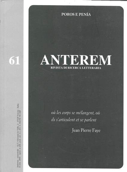 Anterem - Poros E Penia - - copertina