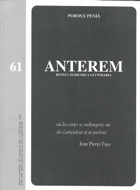 Anterem - Poros E Penia - - copertina