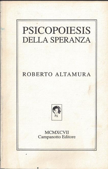Psicopoiesis della speranza - copertina