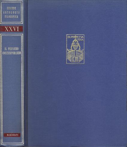 Grande antologia filosofica. Il pensiero contemporaneo. Vol. XXVI Sezione prima - copertina