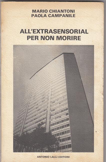 All'extrasensorial. Per non morire - copertina