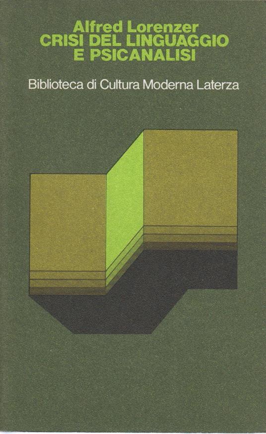 Crisi del linguaggio e psicanalisi - Alfred Lorenzer - copertina