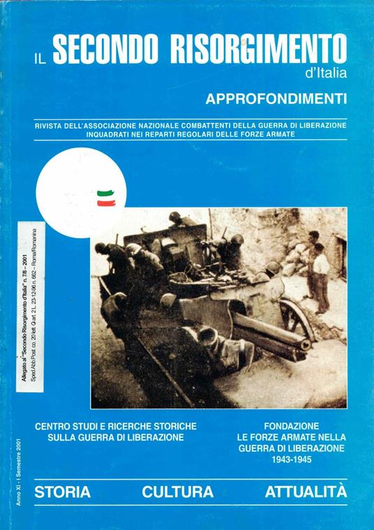 IL SECONDO RISORGIMENTO d'Italia-Anno XI n.1/2001 - copertina