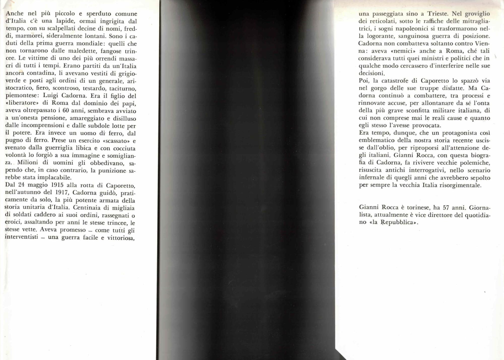 Cadorna Prima Guerra Mondiale 1985