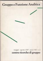 Gruppo e funzione analitica. Maggio agosto 1987 anno VIII n 2