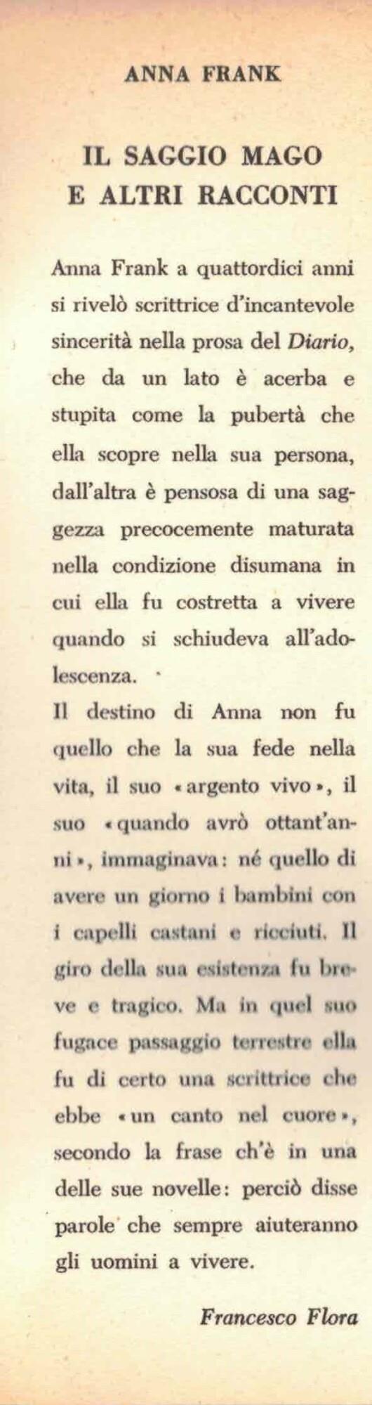Il Saggio Mago E Altri Racconti Di Anna Frank