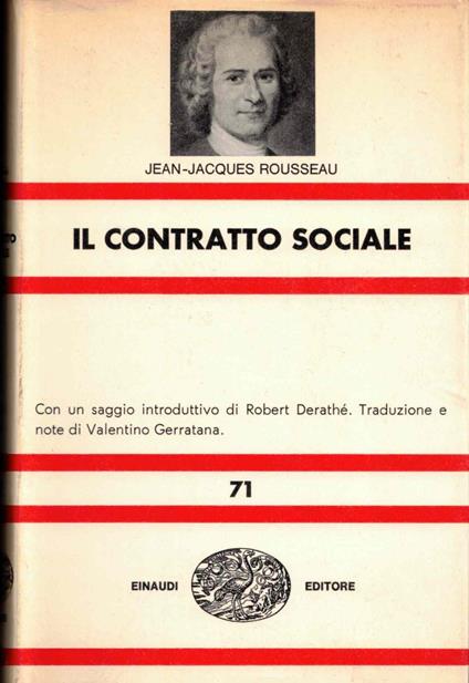 Il contratto sociale - Jean-Jacques Rousseau - copertina