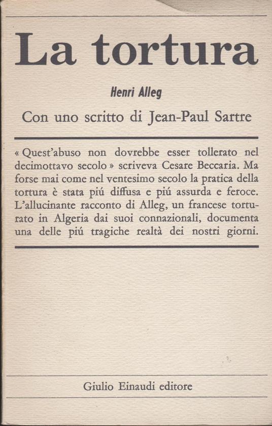 La tortura - Henri Alleg - copertina