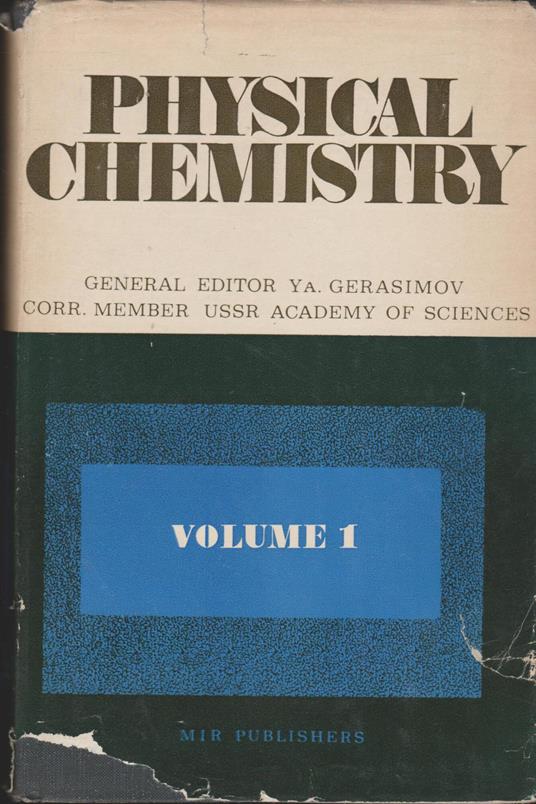 Physical Chemistry Vol I-Ii - copertina