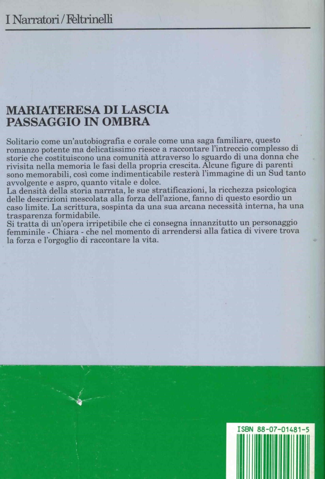 Passaggio in ombra (stampa 1995)