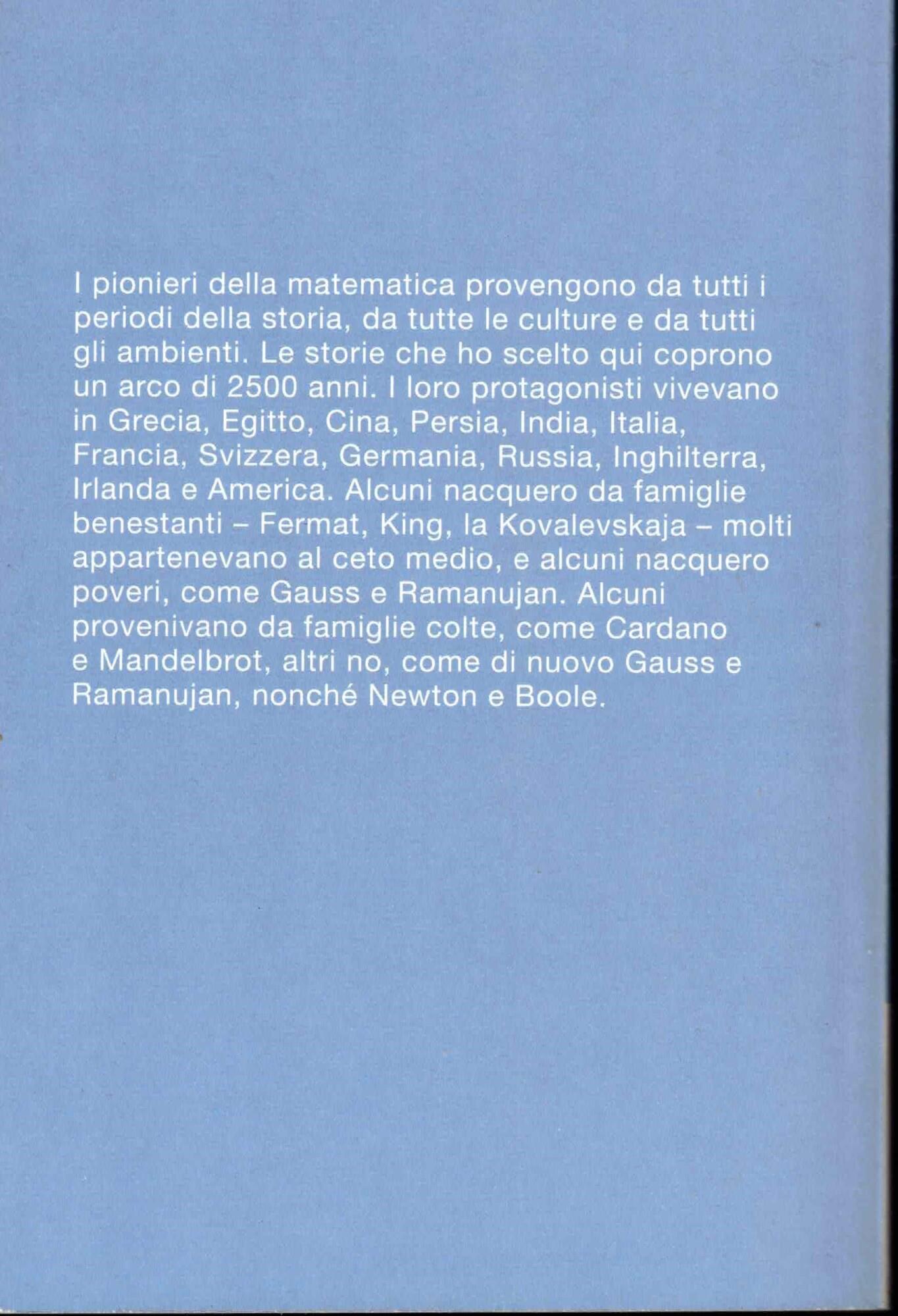 I numeri uno. La vita dei più grandi matematici del mondo