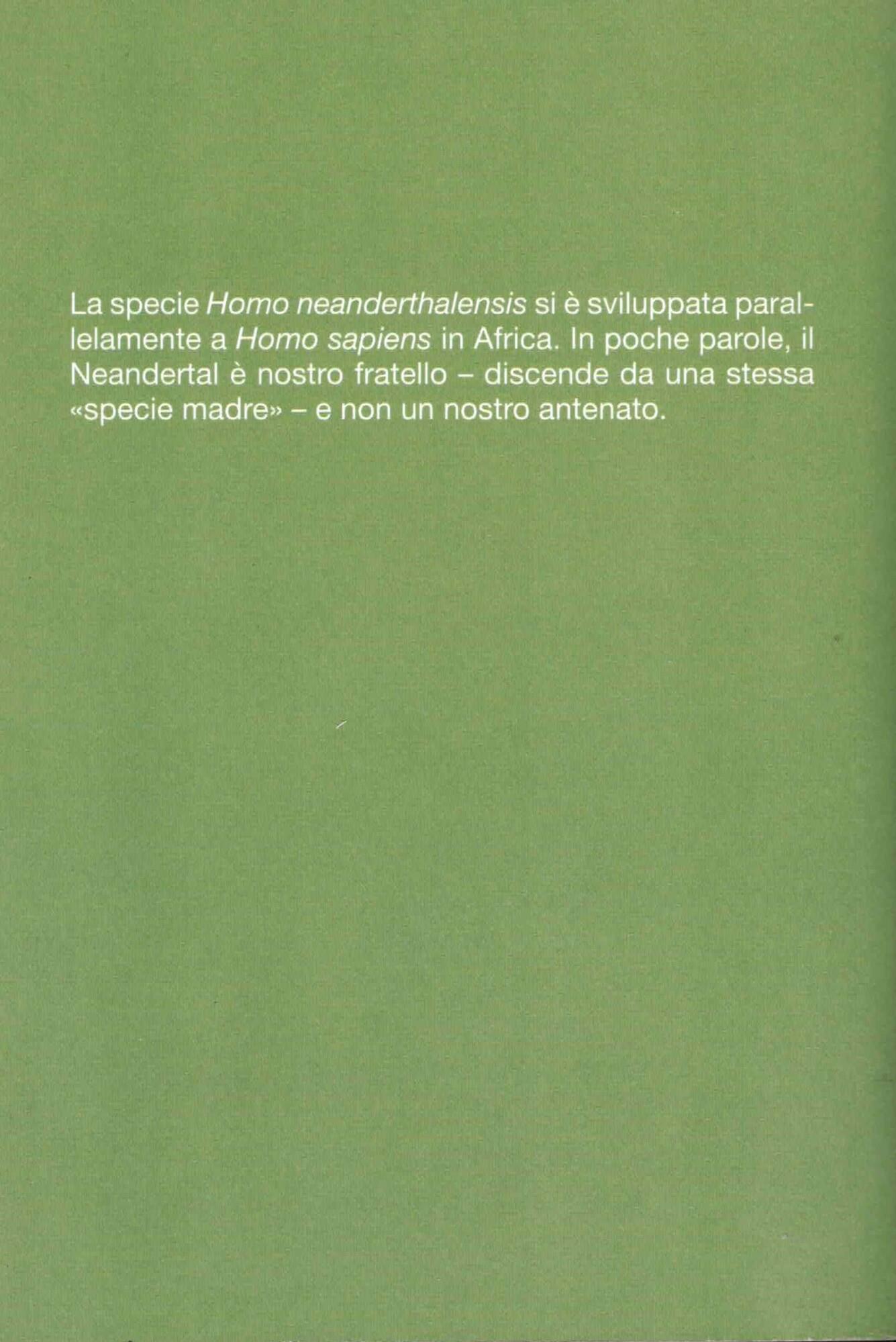 MIO CARO NEANDERTHAL. Trecentomila anni di storia dei nostri fratelli