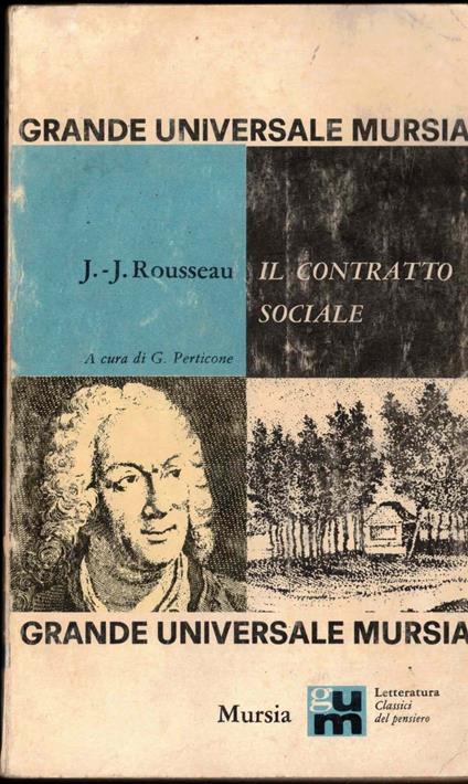 Il contratto sociale o principi di diritto politico - Jean-Jacques Rousseau - copertina