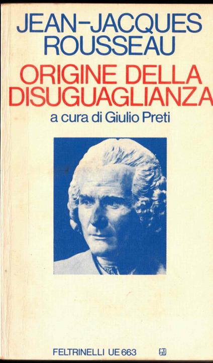 Origine della disuguaglianza - Jean-Jacques Waltz - copertina