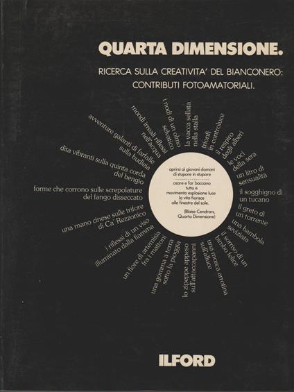 QUARTA DIMENSIONE Ricerca sulla creatività del bianconero: contributi fotoamatoriali - copertina