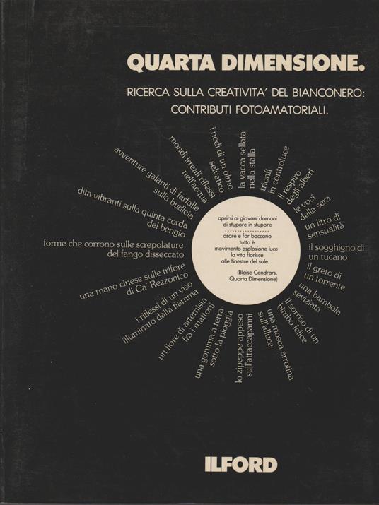 QUARTA DIMENSIONE Ricerca sulla creatività del bianconero: contributi fotoamatoriali - copertina