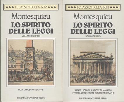 Lo Spirito Delle Leggi - Charles L. de Montesquieu - copertina