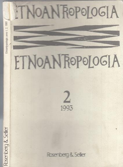 Etnoantropologia n.2 1993 - copertina