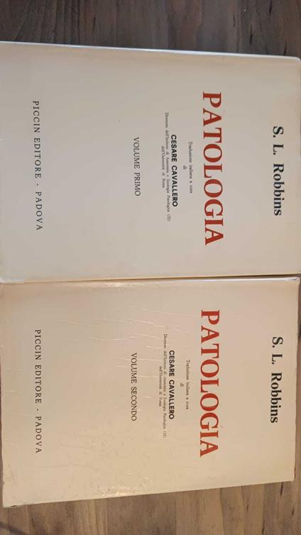 Patologia vol. 1° e vol 2°PICCIN ED - copertina