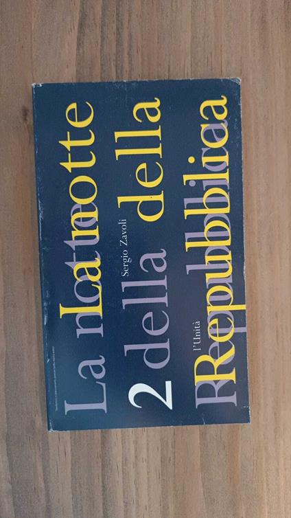 la notte della Repubblica 2 - Sergio Zavoli - copertina