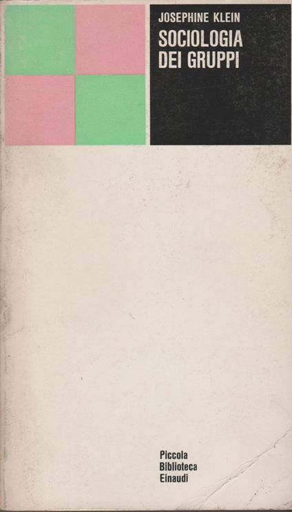 Sociologia dei gruppi - Josephine Klein - copertina