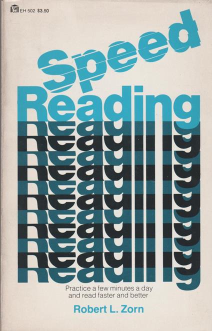 Speed Reading by Zorn Robert - copertina