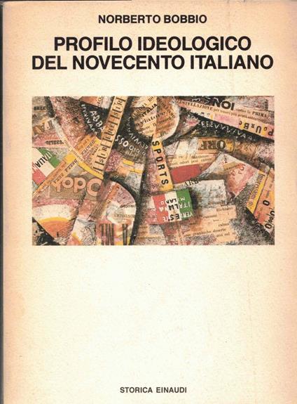 Profilo ideologico del Novecento italiano - Norberto Bobbio - copertina
