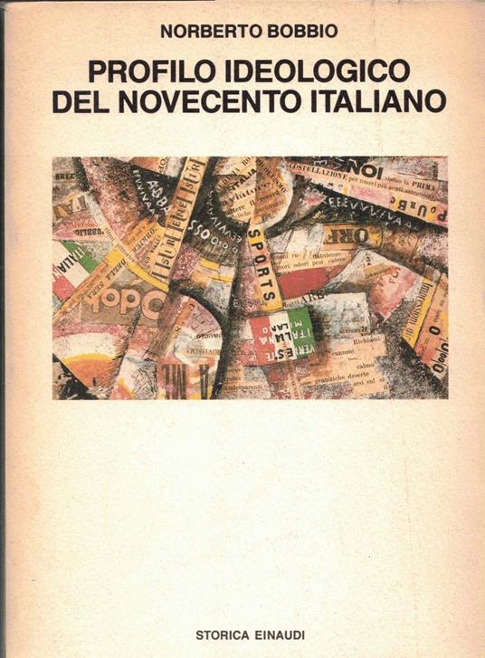 Profilo ideologico del Novecento italiano - Norberto Bobbio - copertina