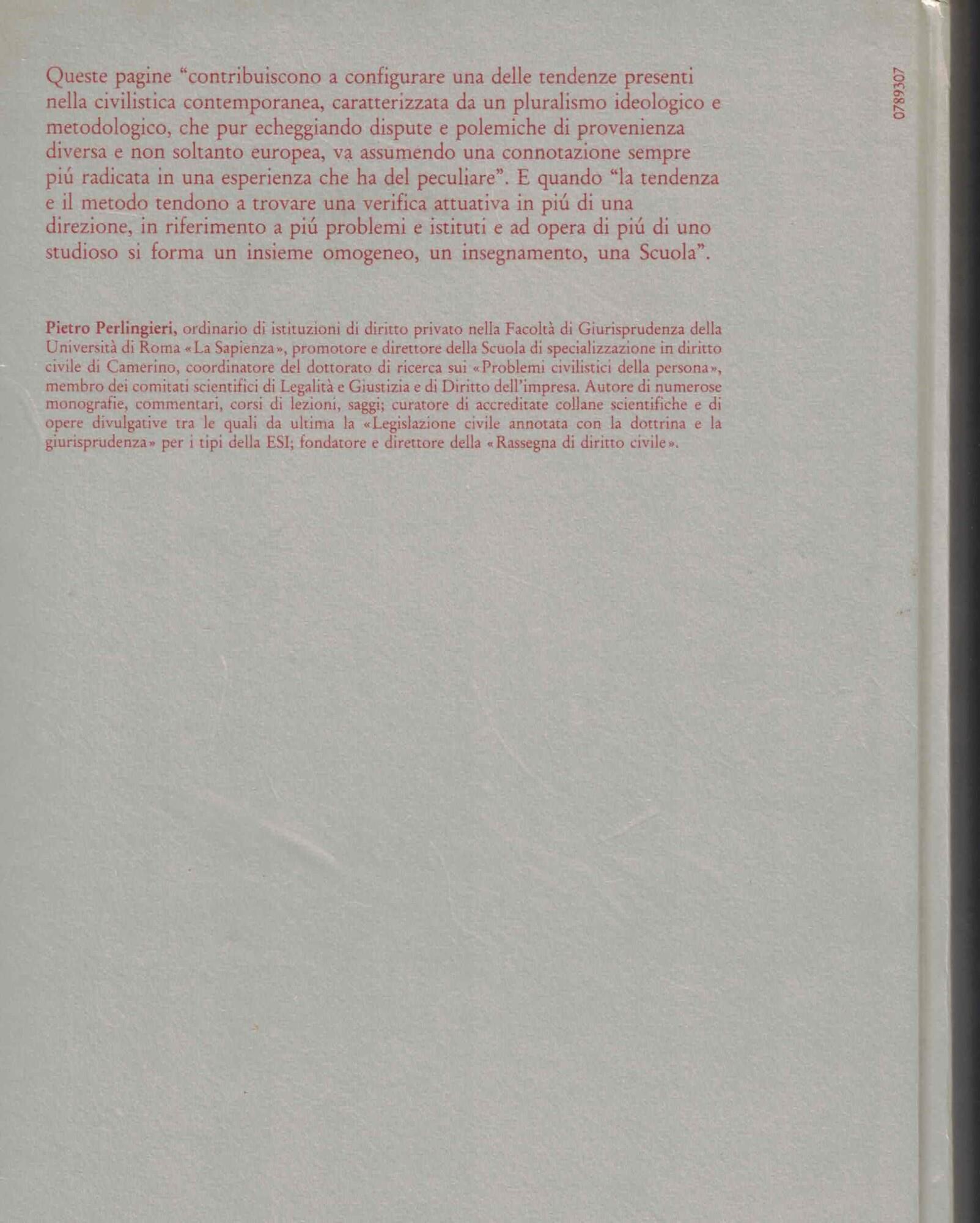 Scuole tendenze e metodi. Problemi del diritto civile