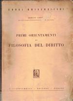 Primi Orientamenti Di Filosofia Del Diritto