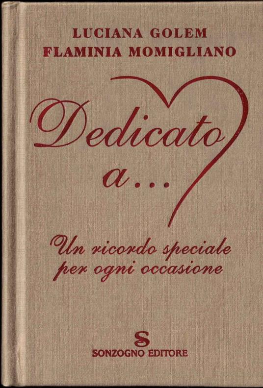 Dedicato a.. - copertina
