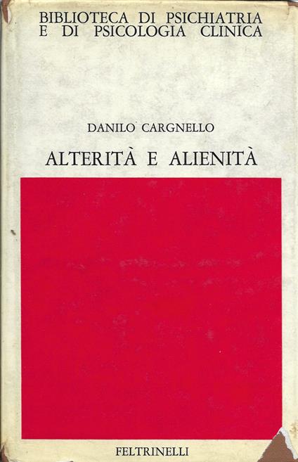 Alterità E Alienità - Danilo Cargnello - copertina