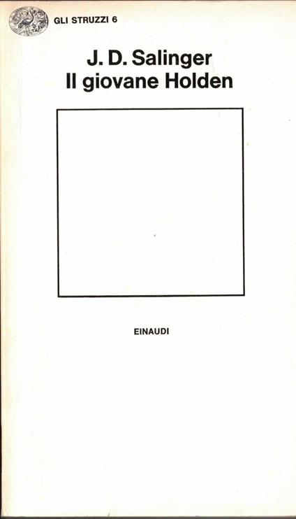 Il giovane Holden - J. D. Salinger - copertina