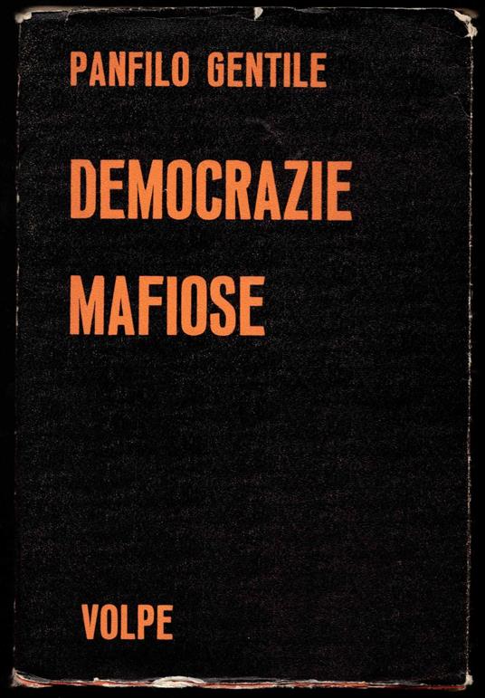 Democrazie mafiose - Panfilo Gentile - copertina