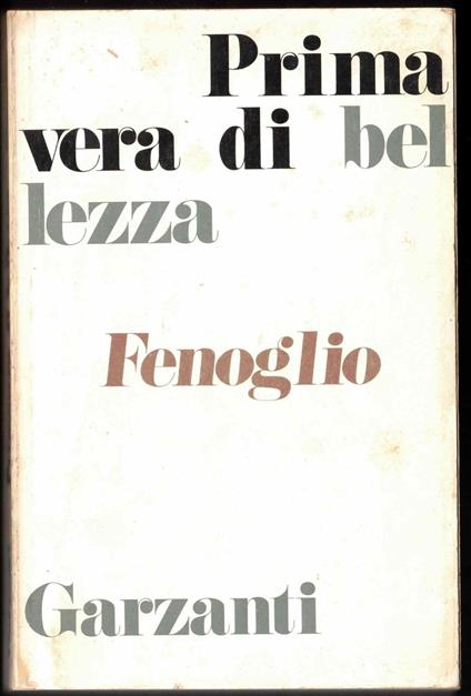 Primavera Di Bellezza - Beppe Fenoglio - copertina