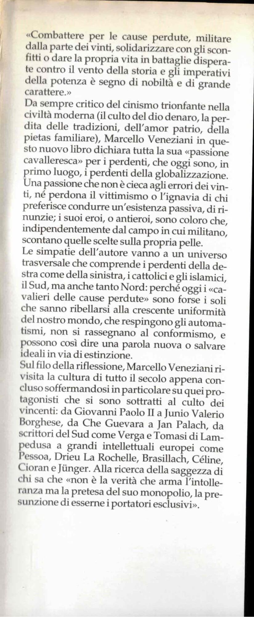 I vinti. I perdenti della globalizzazione e loro elogio finale