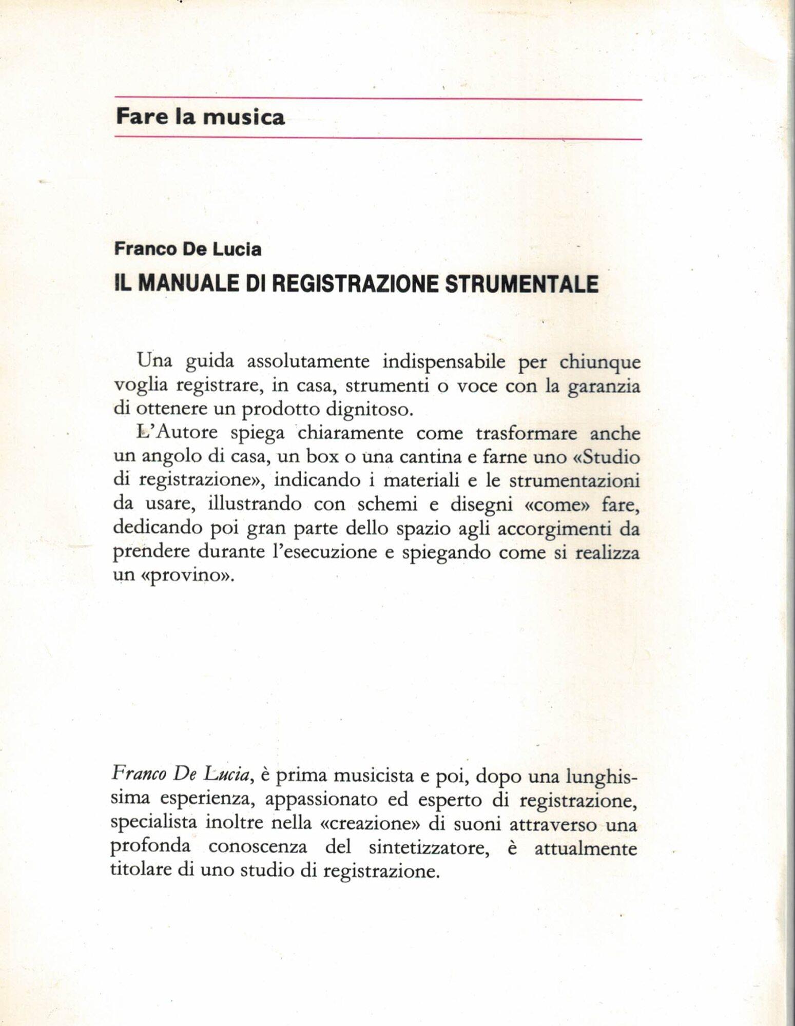 La registrazione strumentale in casa