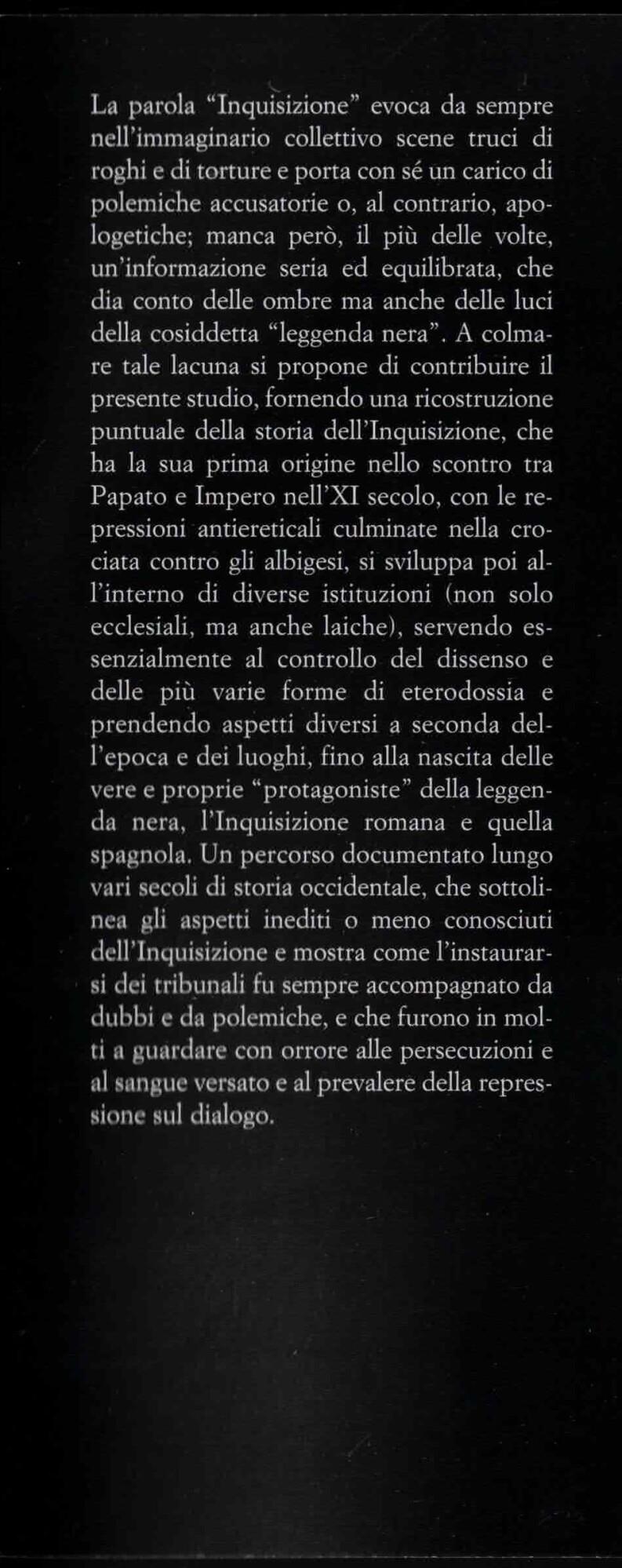 La lunga storia dell'inquisizione. Luci e ombre della «leggenda nera»